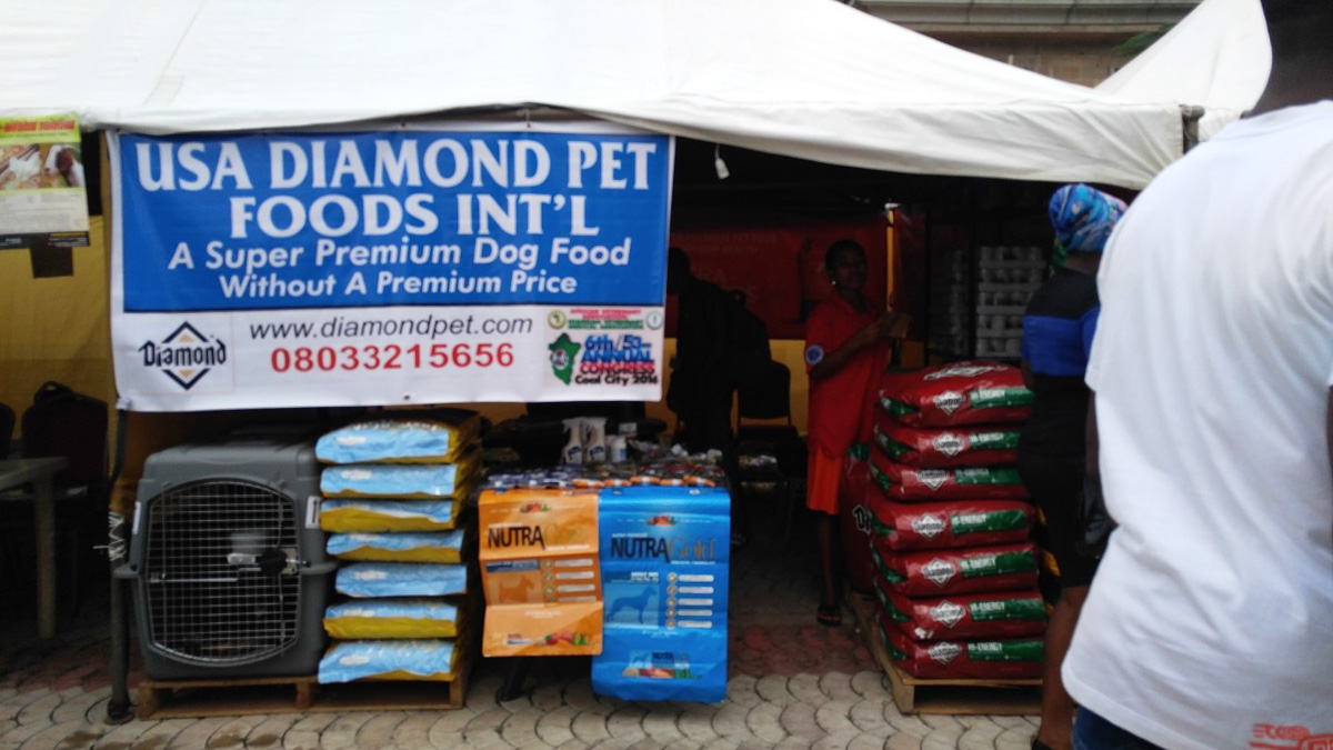 A dog food stand.