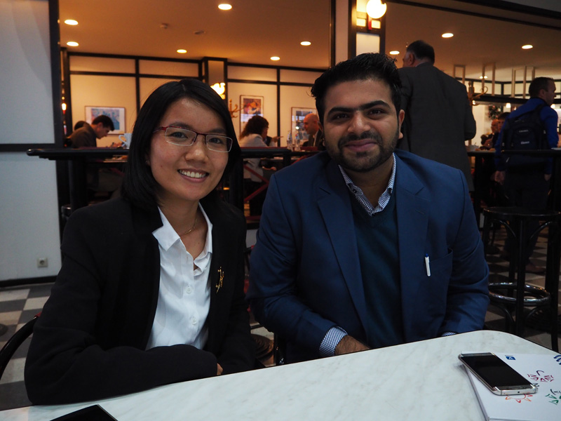 Meeting with a customer from Pakistan.